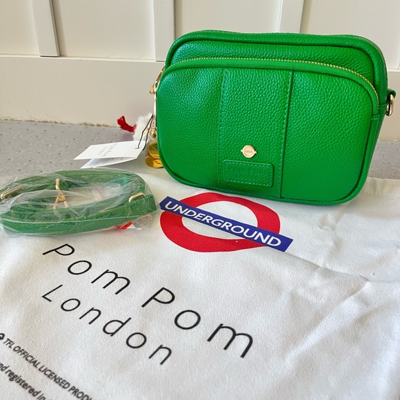 NEW Pom Pom London DISTRICT LINE GREEN original bag TFL LIMITED EDITION kelly - Picture 1 of 4